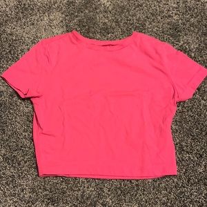 Pink cropped wild fable shirt